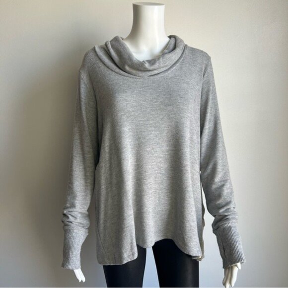 Michael Stars Cowl Neck Top with Thumbholes - LP - Picture 2 of 8
